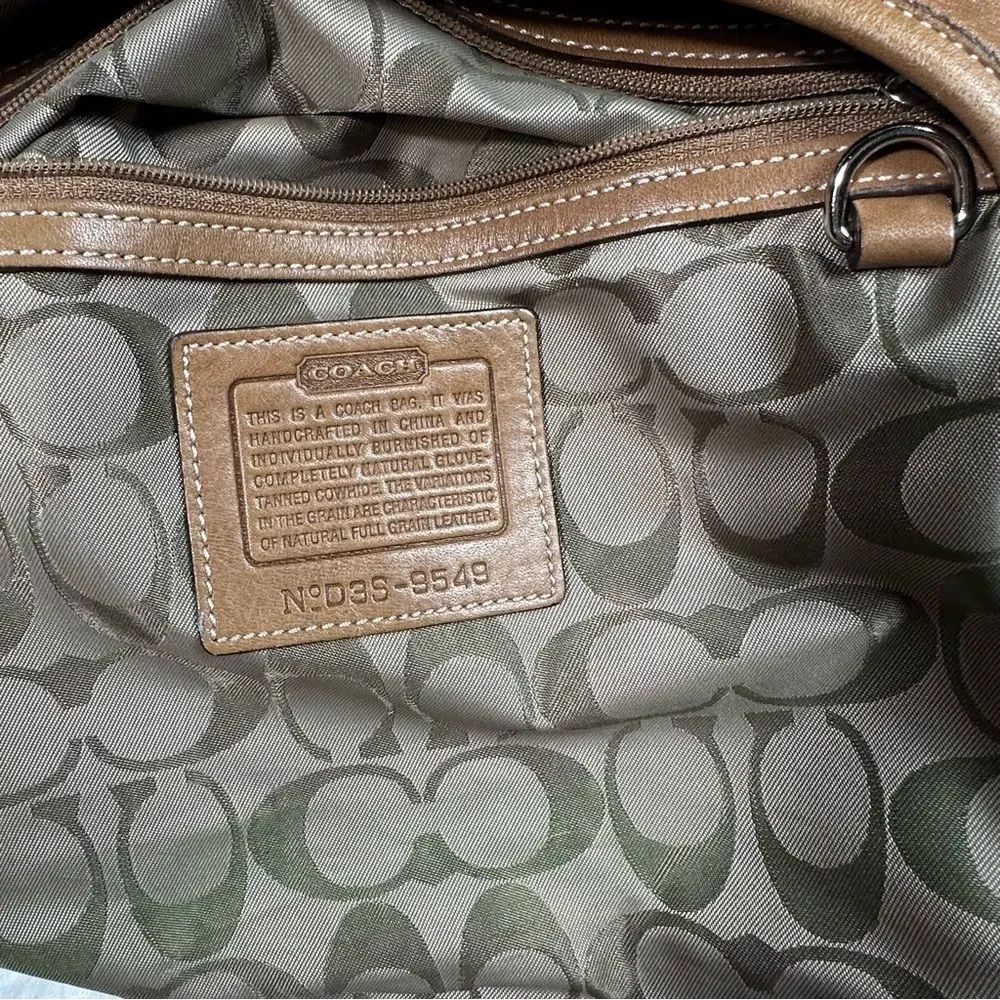 Coach vtg Brown Leather Shoulder Bag - Picture 7 of 9